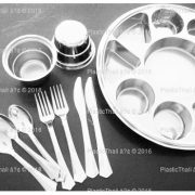 6 oz Silver Plastic Bowl
