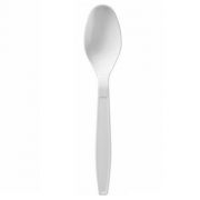 White Plastic Spoon White Plastic Spoon