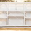 10 compartment disposable white plastic plates 10