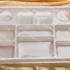 10 compartment disposable white plastic plates 12