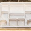 10 compartment disposable white plastic plates 5
