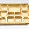 11 compartment disposable gold plastic plate 3 11 compartment disposable gold plastic plate 3
