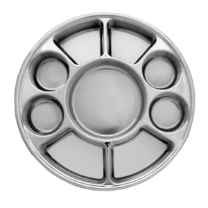 9 Compartment Silver color Thali
