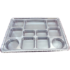 Silver color 11 compartment plastic thali Silver color 11 compartment plastic thali